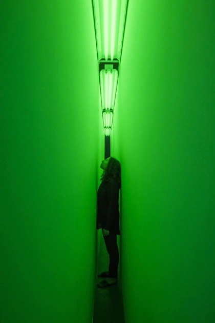 Bruce Nauman Green Light Corridor