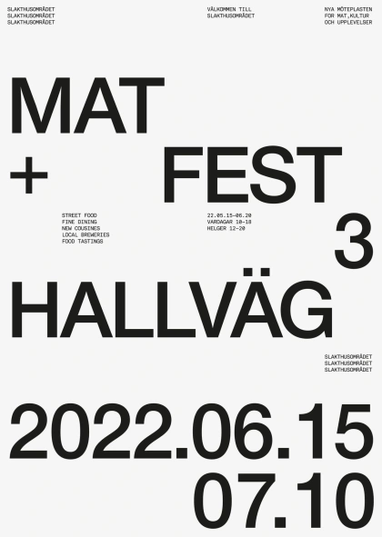 Stockholm Design Lab (SDL) / Atrium Ljungberg / Slakthusområdet / Poster / 2022