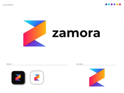 Z modern letter logo design concept