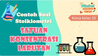 Contoh soal satuan konsentrasi larutan #stoikiometri #kimiakelas10