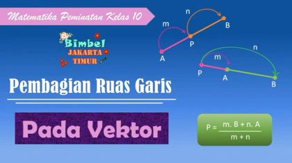 Pembagian ruas garis pada vektor | Matematika Peminatan Kelas 10
