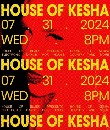 Photo by Kesha in House of Blues Chicago with @lollapalooza, @dnlrsml, and @hobchicago. На слици може бити: постер.