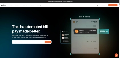 Automated online bill payment software for businesses | Brex