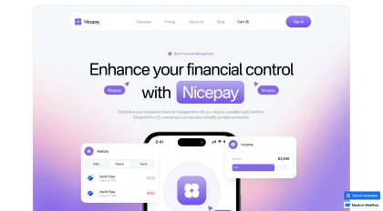 Nicepay - Webflow Ecommerce website template