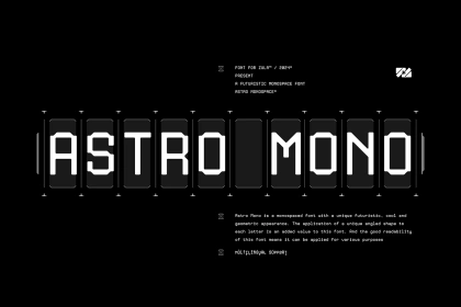 font Typeface futuristic Display type design Scifi coding typography   monospaced font monospace