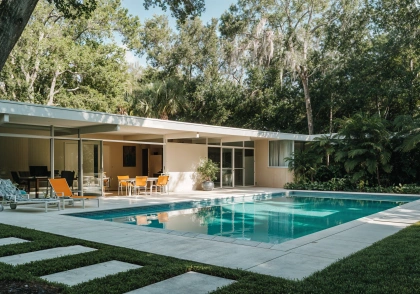 Mid Century house designed by Paul Rudolph