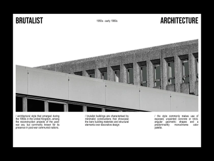 Brutalist architecture / Editorial layout, pt. 4