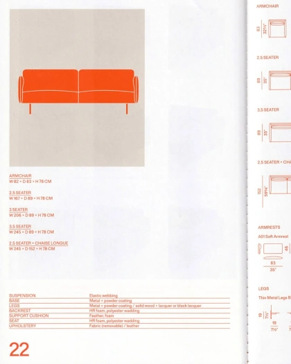 Photo by iamcollaps on January 07, 2025. Kan een afbeelding zijn van plattegrond, poster, tijdschrift en de tekst 'ARMCHAIR 2.5 2.5SEATER 6B 55 3.5 3,5SEATER B8 335 ARMCHAIR W82xD83-H78CM H78CM 2.5SEATER V167.D89*H78CM 2.5 2.5SEATER+ CH 3SEATER W206 W206•D89*H78C D89 3.5SEATER 245xD89*H78CM *H78CM 25SEATER W245*D152*H78CM 5SEATER+CHAISELONG CHAISELONGUE LONGUE CHAISE W245 W245xD152xH78CM ARMRESTS A01 Soft Armrest SUSPENSION BASE 45 83 35" BACKREST SUPPORTCUSHION SUPPORT CUSHION SFA UPHOLSTERY Elastic webbing powder coating Metal powder solid wood lacquer Hfoan foam olyester wadding ather.t polyester wadding Fabric removable)/ leather LEGS black lacquer ThinMetalLogs 22 ወ/ዳ 19 7V2"'.