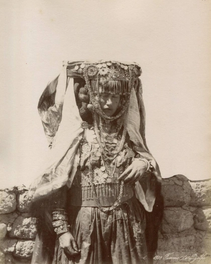 Woman from Djelfa, Algeria, ca. 1900