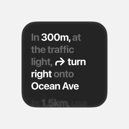 Textual Navigation Widget