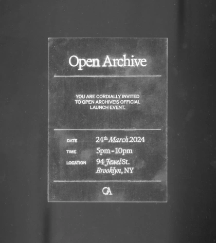 Open Archive — jay k darvishian