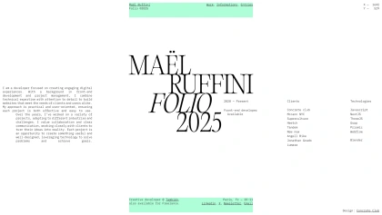 Maël Ruffini — Informations