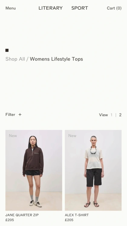 Womens Lifestyle Tops | Literary Sport