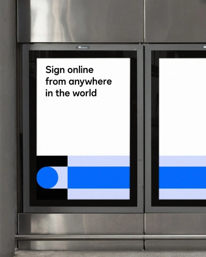 Photo by Studio K on March 06, 2025. May be an image of turnstile, dishwasher, vending machine, poster, refrigerator and text that says 'Sign online from anywhere in the world'.