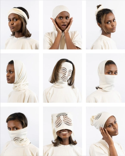 Photo by 𝚐𝚗𝚞𝚑𝚛 on April 09, 2025. May be an image of 9 people, makeup, headscarf, cloak, face mask, head covering, turban, turtleneck and text.