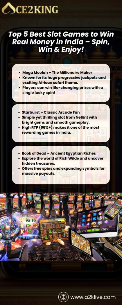 Top 5 Best Slot Games to Win Real Money in India – Spin, Win & Enjoy!