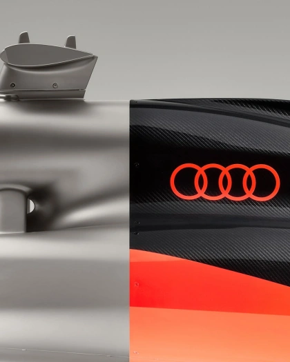 Photo shared by Audi on November 12, 2025 tagging @audisport, @f1, @auditradition, and @audif1. May be an image of text that says 'QO'.